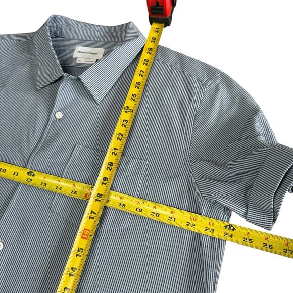 Ministry of supply Hybrid Seersucker short sleeves shirt XL Preppy Prep Coastal - Picture 6 of 7